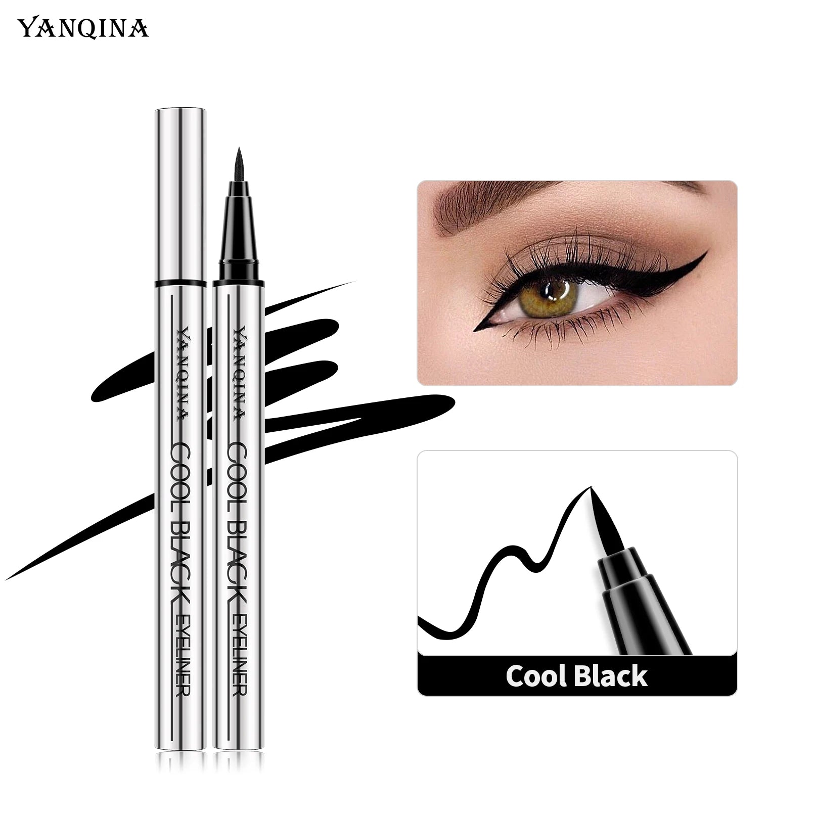 Waterproof Liquid Eyeliner Pen – Quick-Dry Matte & Smudge-Proof