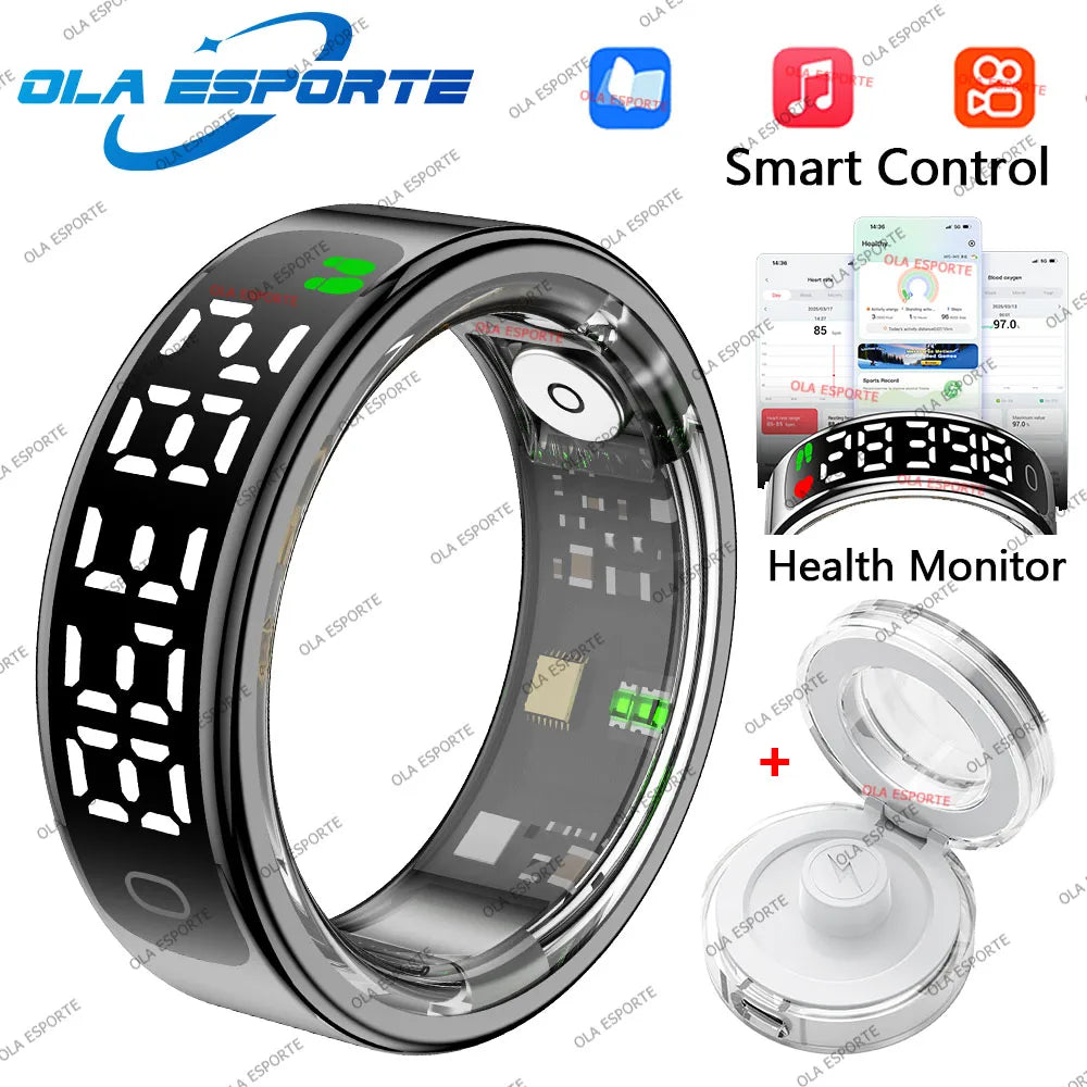 Ola Esporte Smart Ring – Display, Gestures & Health Tracking