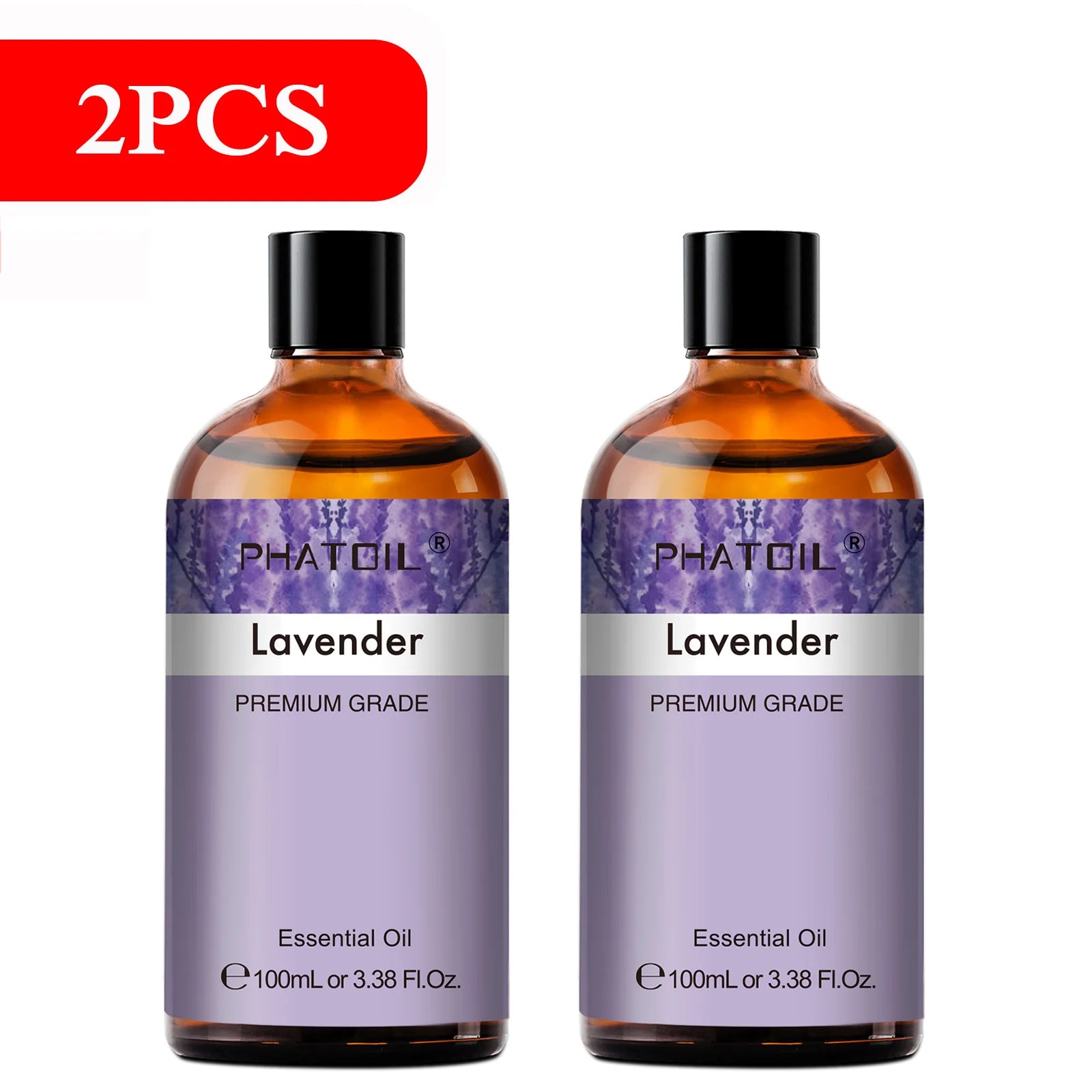 PHATOIL 100ml Pure Essential Oils – Lavender, Eucalyptus & More