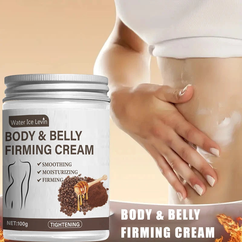 Caffeine Collagen Firming Cream - 100g, Contains Caffeine and Coconut Oil, Rich in Vitamin E, Fragrance-Free, Tightens and Lifts the Abdomen, Thighs, Buttocks, Arms, All Skin Types, Hypoallergenic, Whitening Effect Oasis Select