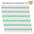 60 Rolls Mini Printer Adhesive Paper Self-adhesive Paper White Thermal Paper Printer Label Sticker For Photo lnkless Printer57mm Oasis Select self-adhesive