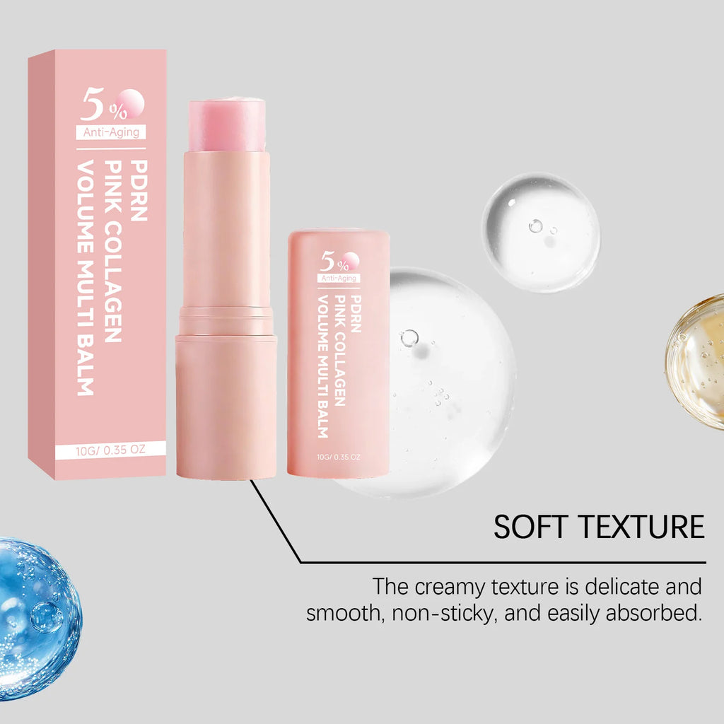 PDRN Pink Collagen Multi Volume Balm Stick Anti Wrinkles Firming Improve Fine Lines Even Tone Revitalize Skin Care Cream Stick Oasis Select