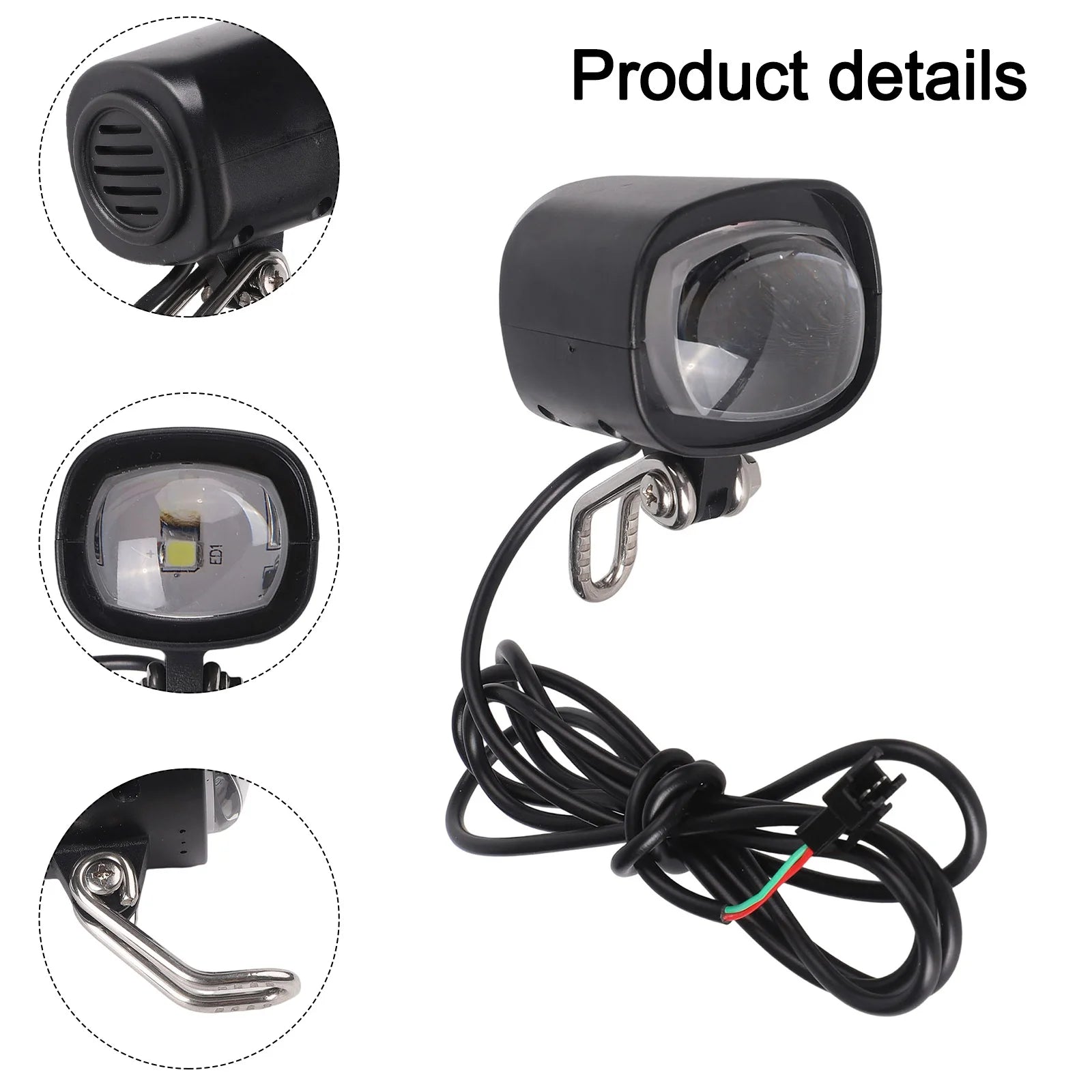 Electric Bike LED Headlight Offering Bright Illumination with a Reliable Waterproof Feature for All Riding Conditions Oasis Select