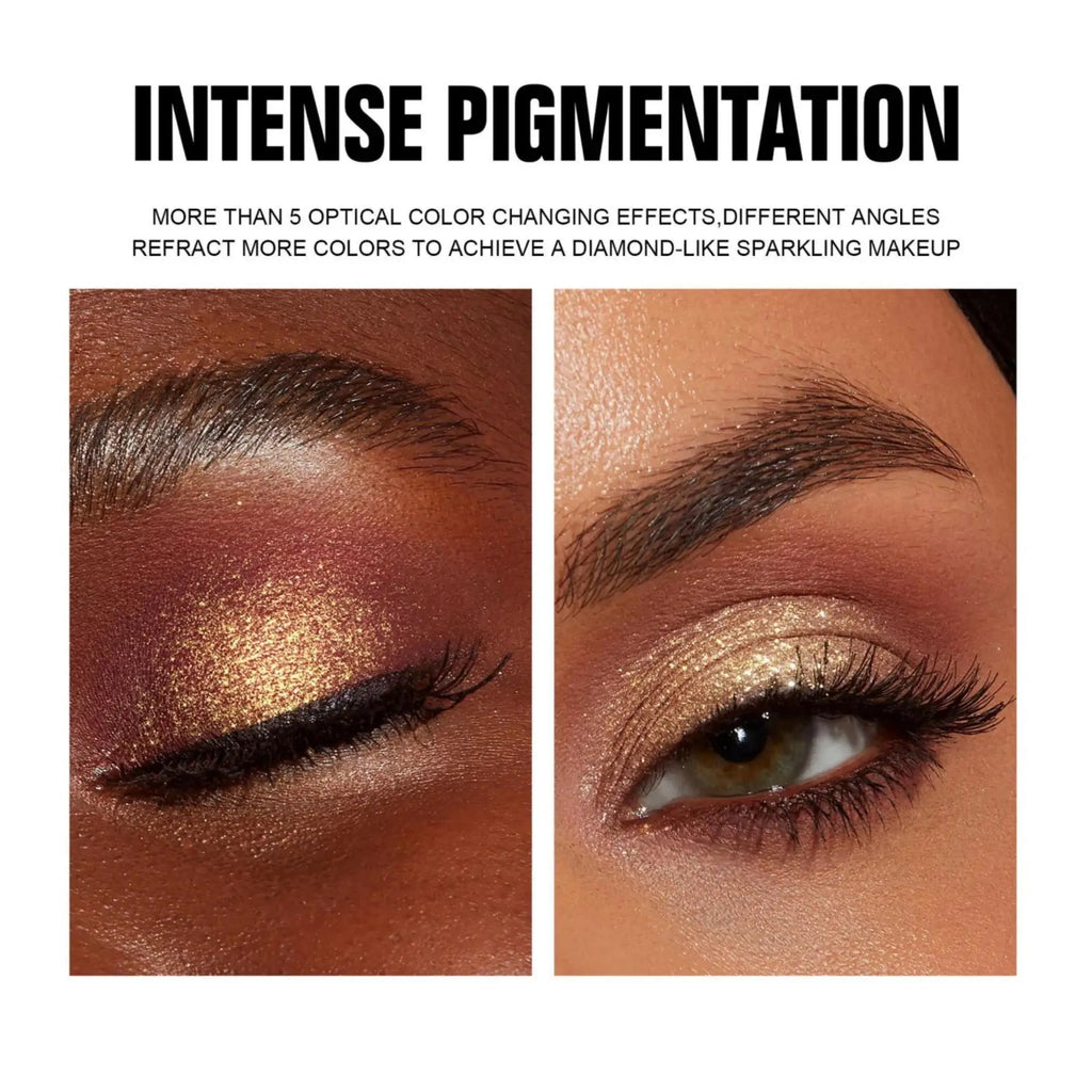 Handaiyan Holographic Glitter Eyeshadow – Chameleon Shimmer Palette