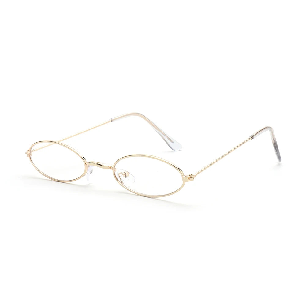 Retro Men and Women Accessories Eyeglasses Sun Glasses Vintage Shades Oval Sunglasses Oasis Select Gold Flat Mirror