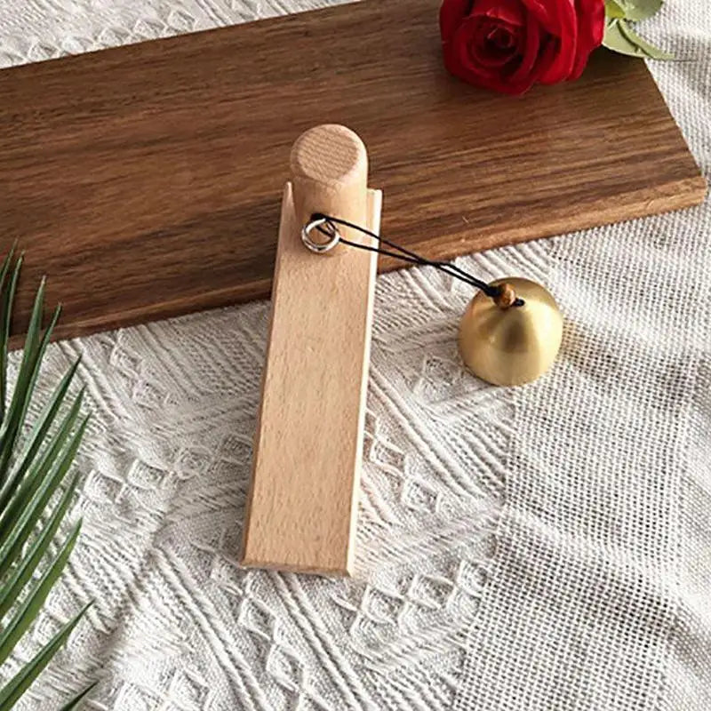 Vintage Wooden Doorbell – Mechanical No-Power Farmhouse Style