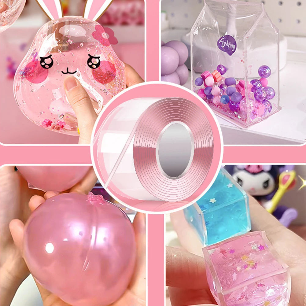 Bubble Nano Tape with Sequins – DIY Blowable Craft Kit for Kids