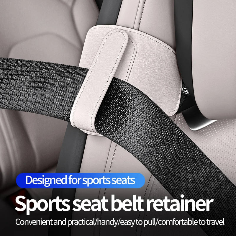 PU Leather Car Seat Belt Adjuster Clip & Fixing Holder