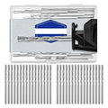 WISH 100Pcs Drywall Drill Bits Pilot Point Cutting Drill Bits Diameter Drywall Router Drill Bits Drywall Tools For Spiral Saw Oasis Select Silver