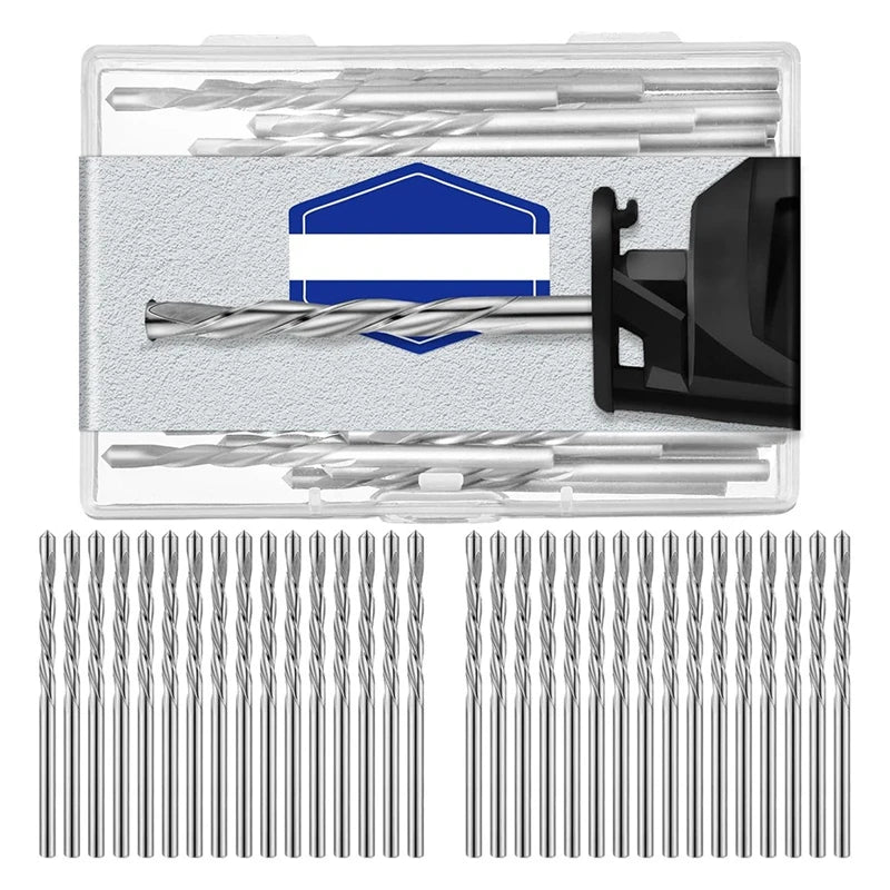 WISH 100Pcs Drywall Drill Bits Pilot Point Cutting Drill Bits Diameter Drywall Router Drill Bits Drywall Tools For Spiral Saw Oasis Select Silver
