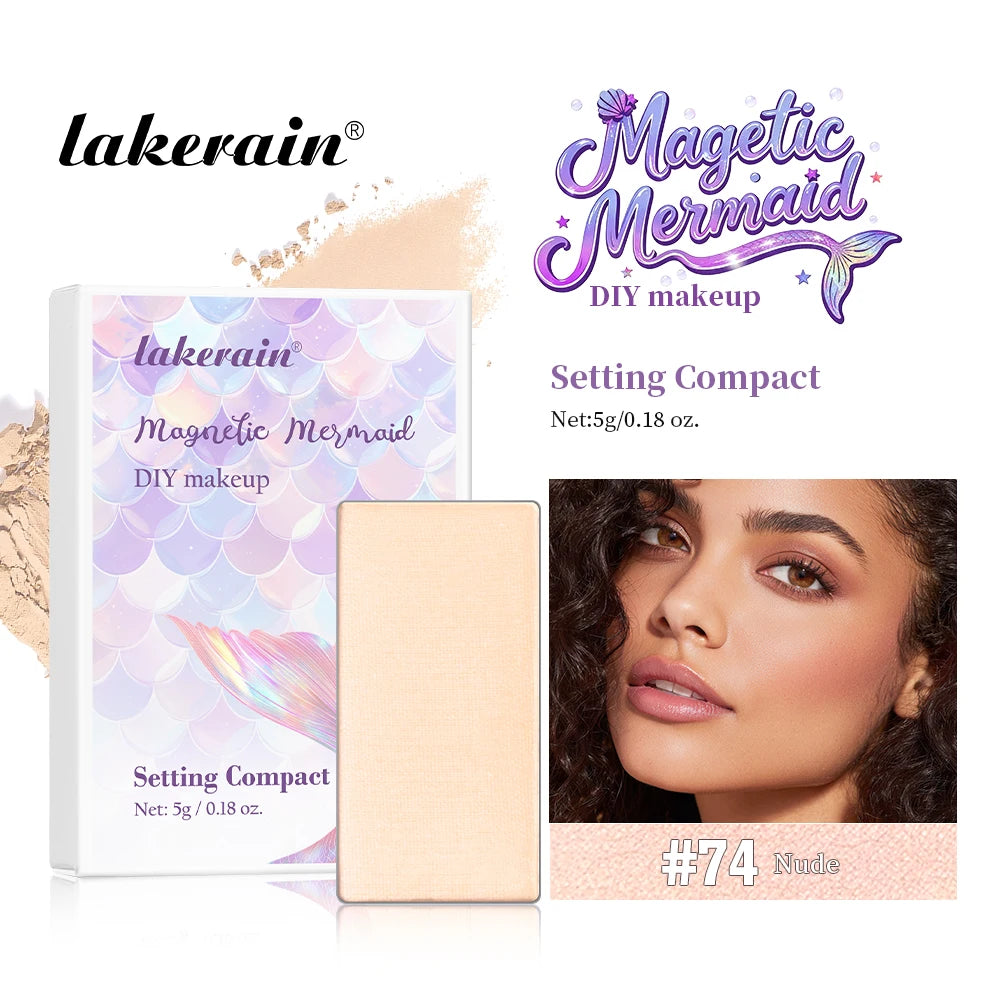 Lakerain Magnetic Mermaid Makeup Palette Long Lasting Waterproof Eyeshadow Palette Refills Multi-purpose DIY Beauty Makeup Gifts Oasis Select 74