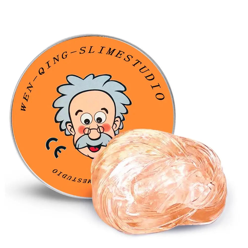 Reusable Putty Liquid Crystal Bouncy Slime Toy Set Kid Safe Mud Stress Relief Color Clay Shape Handmade DIY Handgum Playdough Oasis Select Orange