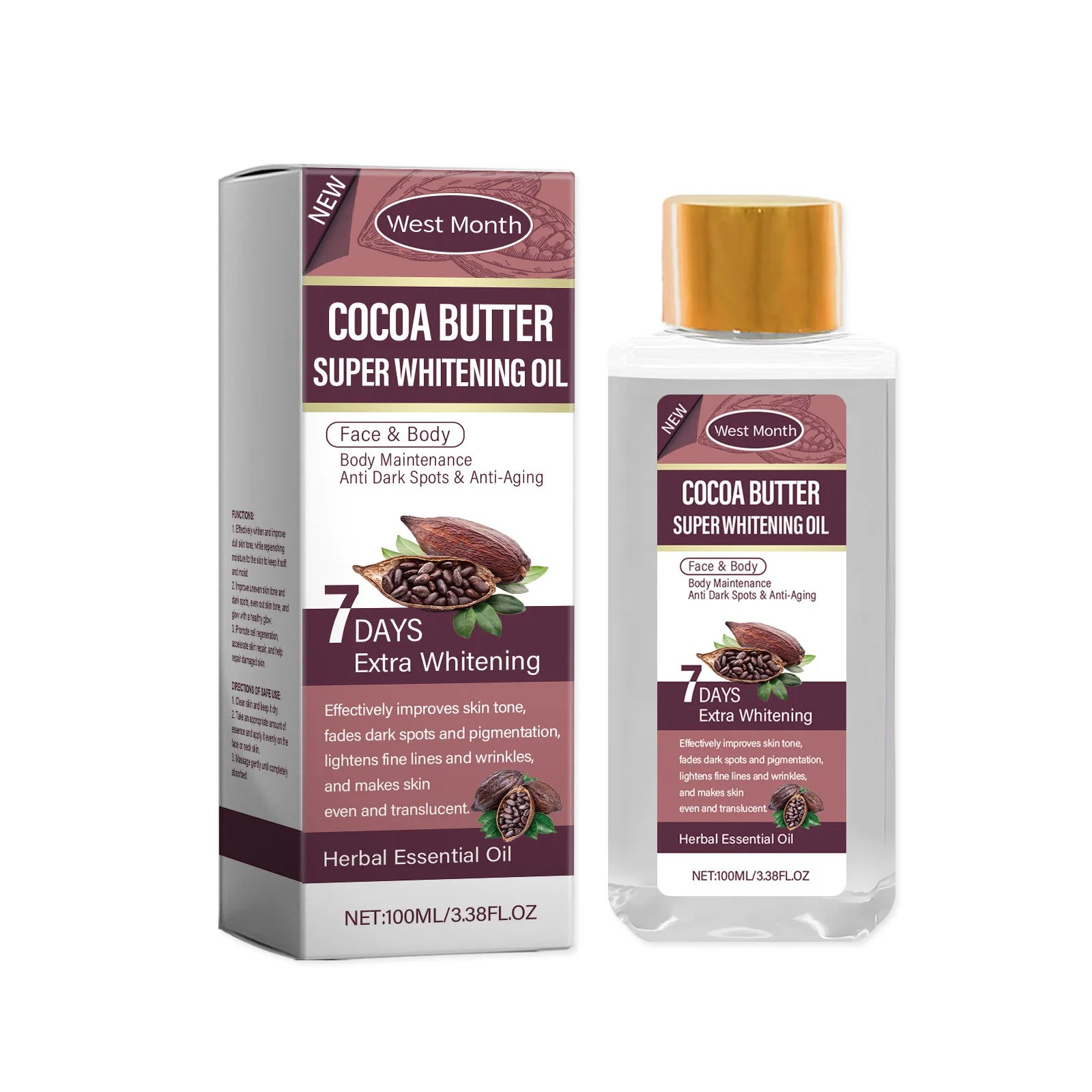 Papaya Brightening Body Oil – Smooth, Nourish & Even Skin Tone