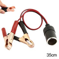12V Battery Clip to Cigarette Lighter Socket Adapter | Pure Copper Car Power Adapter Oasis Select A
