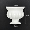 French Oil Painting Half Wall Vase – White Floral Décor