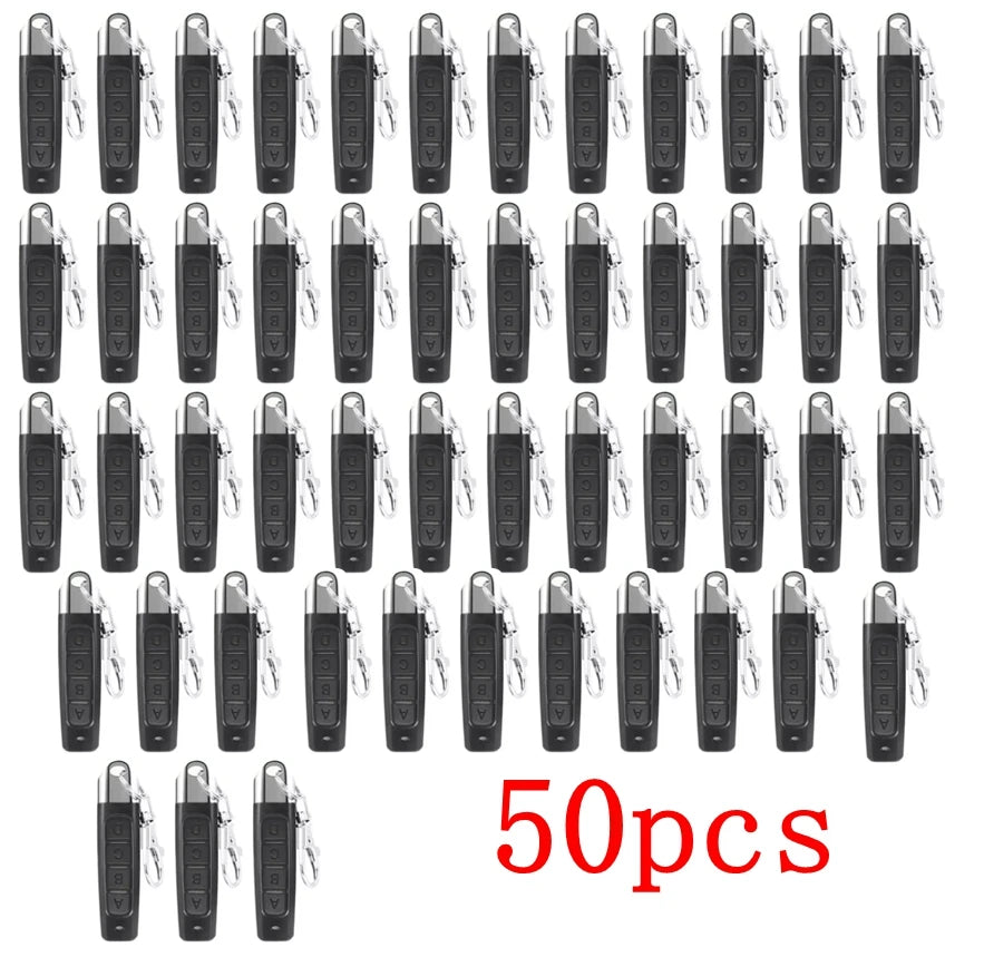 50PCS 433mhz Remote Control Duplicator Universal Remote key Copy Clone Replacement Garage Door Keychain RF 433Mhz Transmitter Oasis Select 50PCS