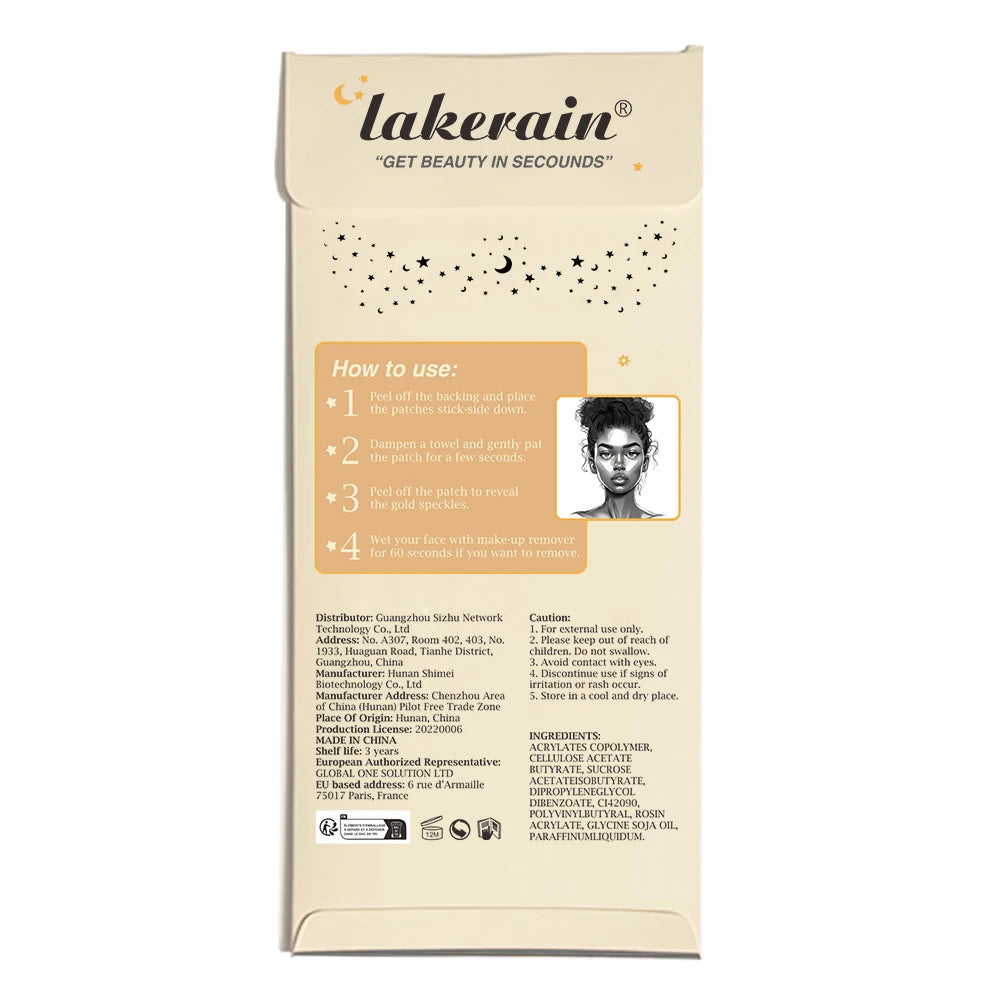 Glitter Freckle Face Tattoo Patches – 6 Sheets Sparkle Makeup