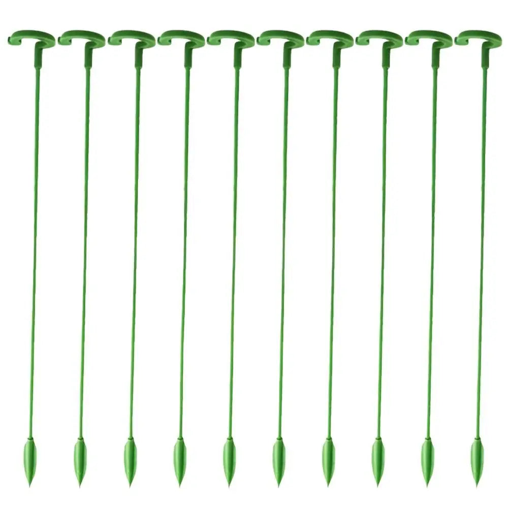 10Pcs Support Rod Plant Supports Stakes 17/27/37cm Anti Lodging Leaf Guard Frame Reusable Durable Bonsai Fixing Tool Oasis Select 37cm