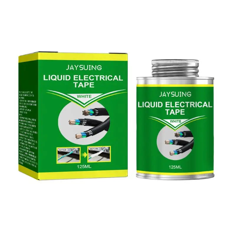 Liquid Insulation Paste 100/260ml Liquid Electrical Tape Insulating Tape Repair Rubber Electrical Wire Cable Coat Fix Line Glue Oasis Select White
