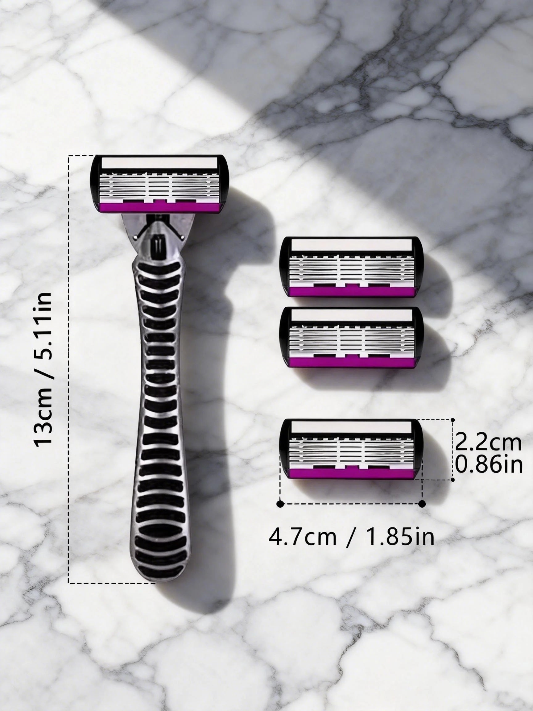 High Quality Man Safety Razor Blade 6 Layer German Stainless Steel Shaving Cartridges Compatible Mach Shaver Oasis Select