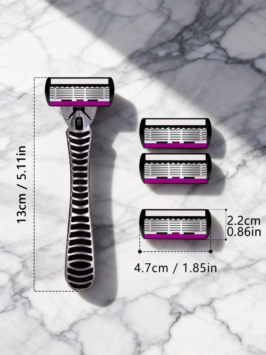 High Quality 6 Layer German Stainless Steel Safety Razor Blade Man Shaving Cartridges Compatible with Mach Shaver Oasis Select
