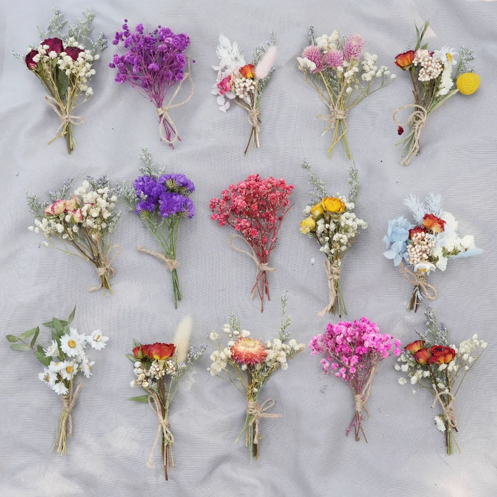 Dried Flower Bouquet High-Quality Fingertip Bouquet Greeting Card Decoration Versatile Diy Flower Kit For Diy Projects Event Oasis Select