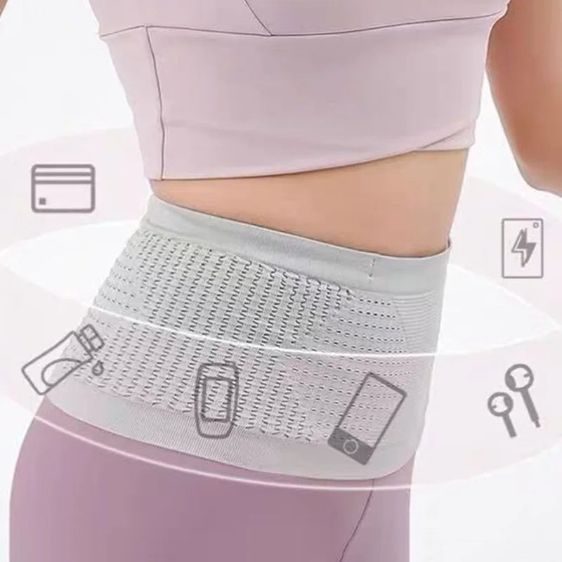 Unisex Running Waist Pack – Lightweight Nylon Gym Belt Bag
