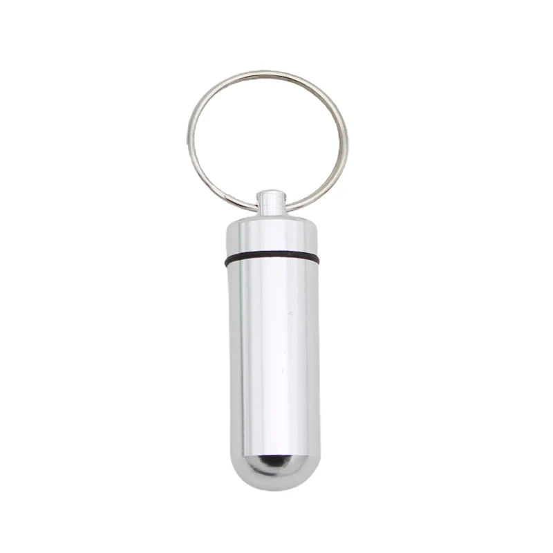 EDC Waterproof Capsule Keychain Case – Aluminum Pill & Gear Pod