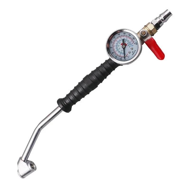 Tire Inflator Rod For Car Truck Vehicles With Tire Pressure Gauge Car Tire Manometro Tire Repair Tools 0-15Bar/220Psi Universal Oasis Select