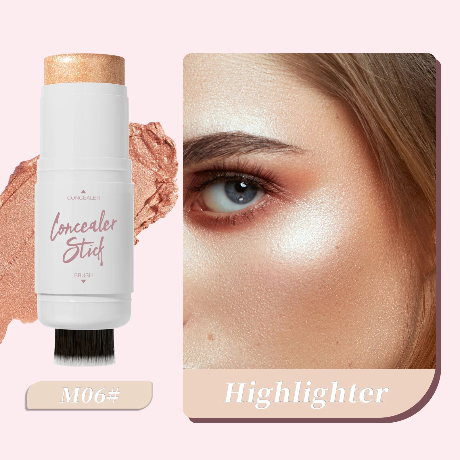 Hello Kiss Double-Ended Highlighter & Contour Stick | Waterproof