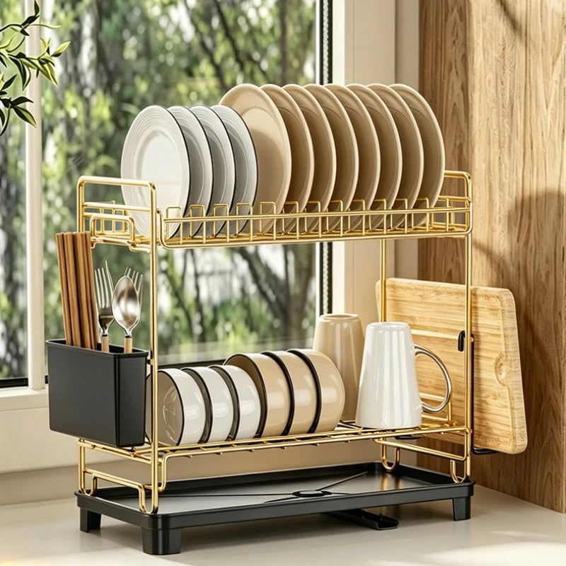 Kitchen Shelf Snap-on Dishwasher Side Tableware Drain Rack Narrow Cupboard Dish Storage Rack Oasis Select