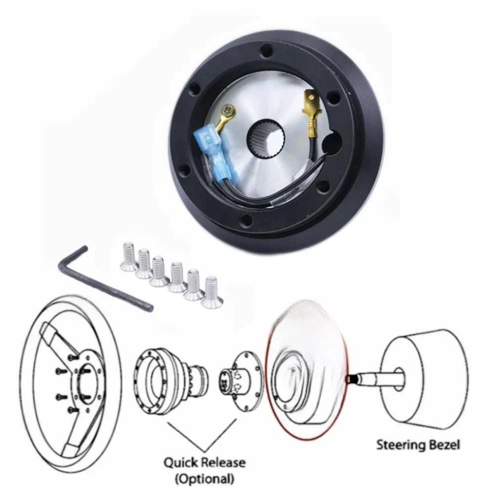 Steering Wheel Hub Adapter Aluminum Alloy for For HONDA Accord Civic For CRX Designed for Quick Release System Use Oasis Select