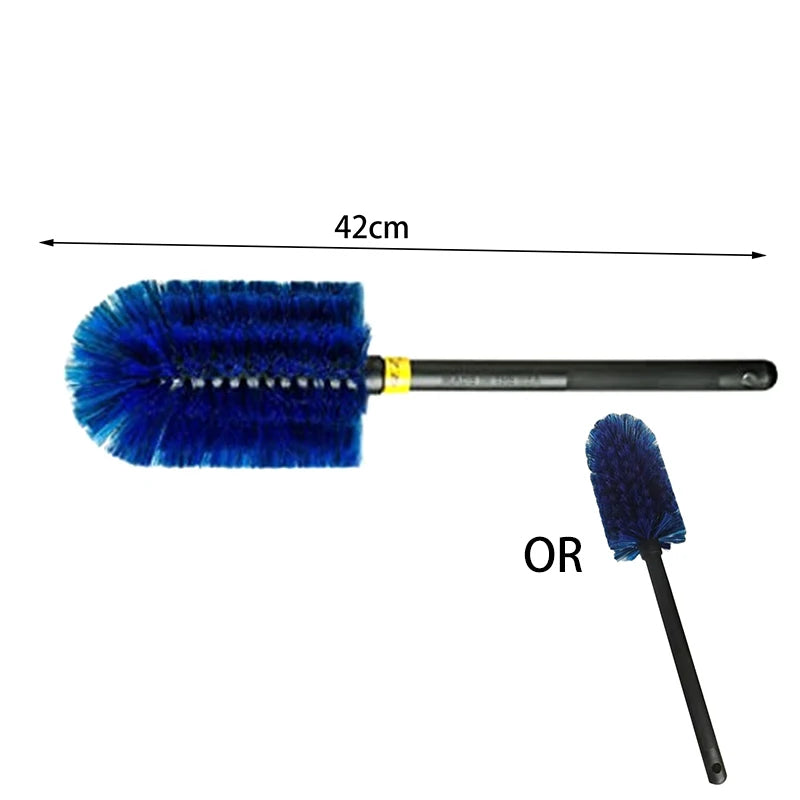Car Detailing Brush with Soft Bristles; 1/3 Set Non-Scratch Wheel Rim and Tire Cleaning Tool Oasis Select 42cm