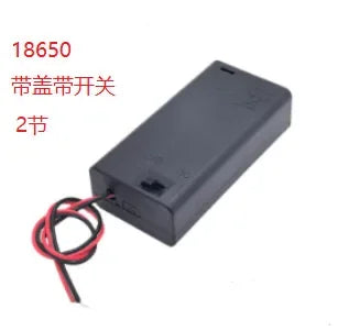 18650 Battery Storage Box 1 2 3 4 Slot Without shell ON/OFF And 2 Slots With casing ON/OFF With Connect Black Red Wires Oasis Select 2 slot cover