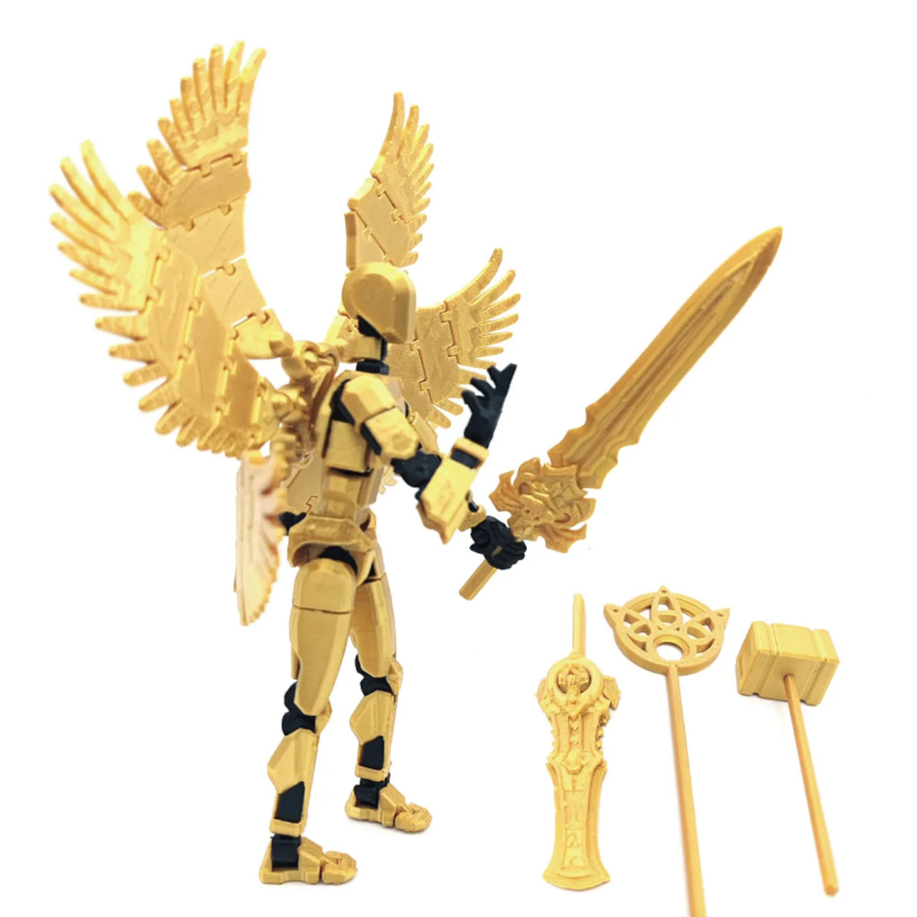 Lucky 13 3D Printed Movable Robot Action Figure & DIY Mannequin Robot Action Figure Oasis Select W One Size