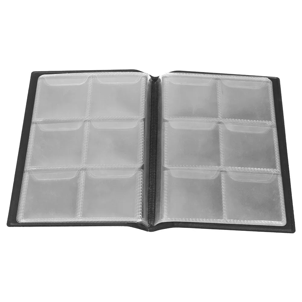 60 Pockets Artificial PU Leather Commemorative Coins Collection Album Book Collecting Money Organizer Storage Bags Storage Book Oasis Select A 15X11Cm