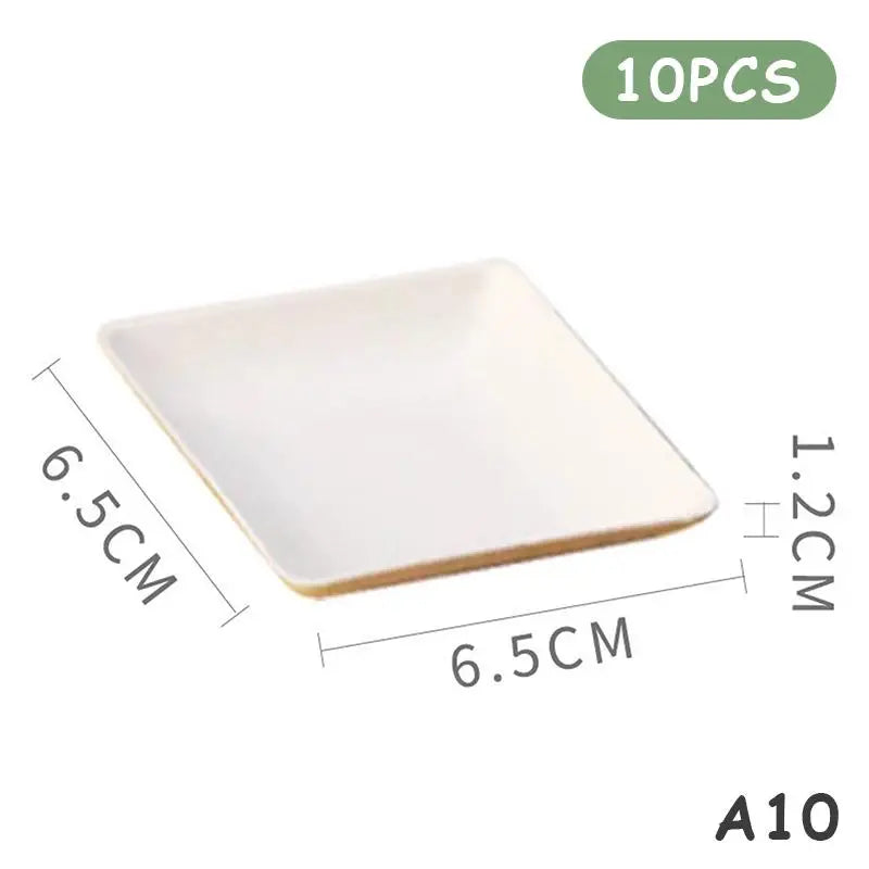 Compostable Sugarcane Dessert Plates – 10 or 25 Pack | Eco Snack