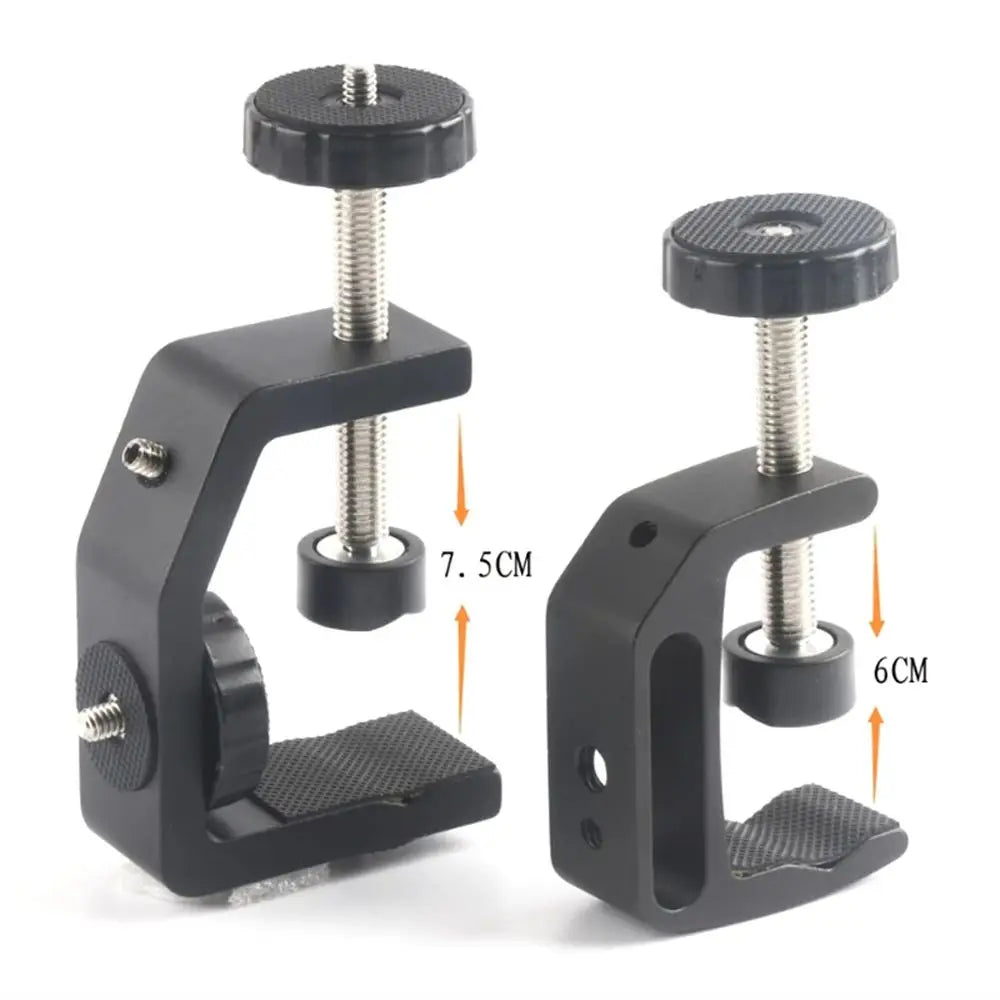 Light Support Stand Clip 1/4 inch Screw Desktop Mount C-Type Clamp Desk Fixed Holder Clip Camera Lamp Clamp Tripod Stand Clamp Oasis Select