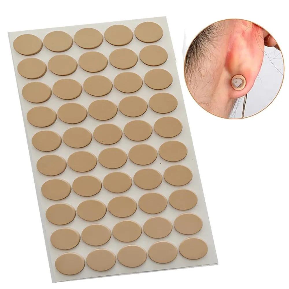 50pcs Earring Support Patches Earring Lifters and Backs for Support Pads Waterproof Lifting Patches Ear Lobe Backs Nude Color Oasis Select