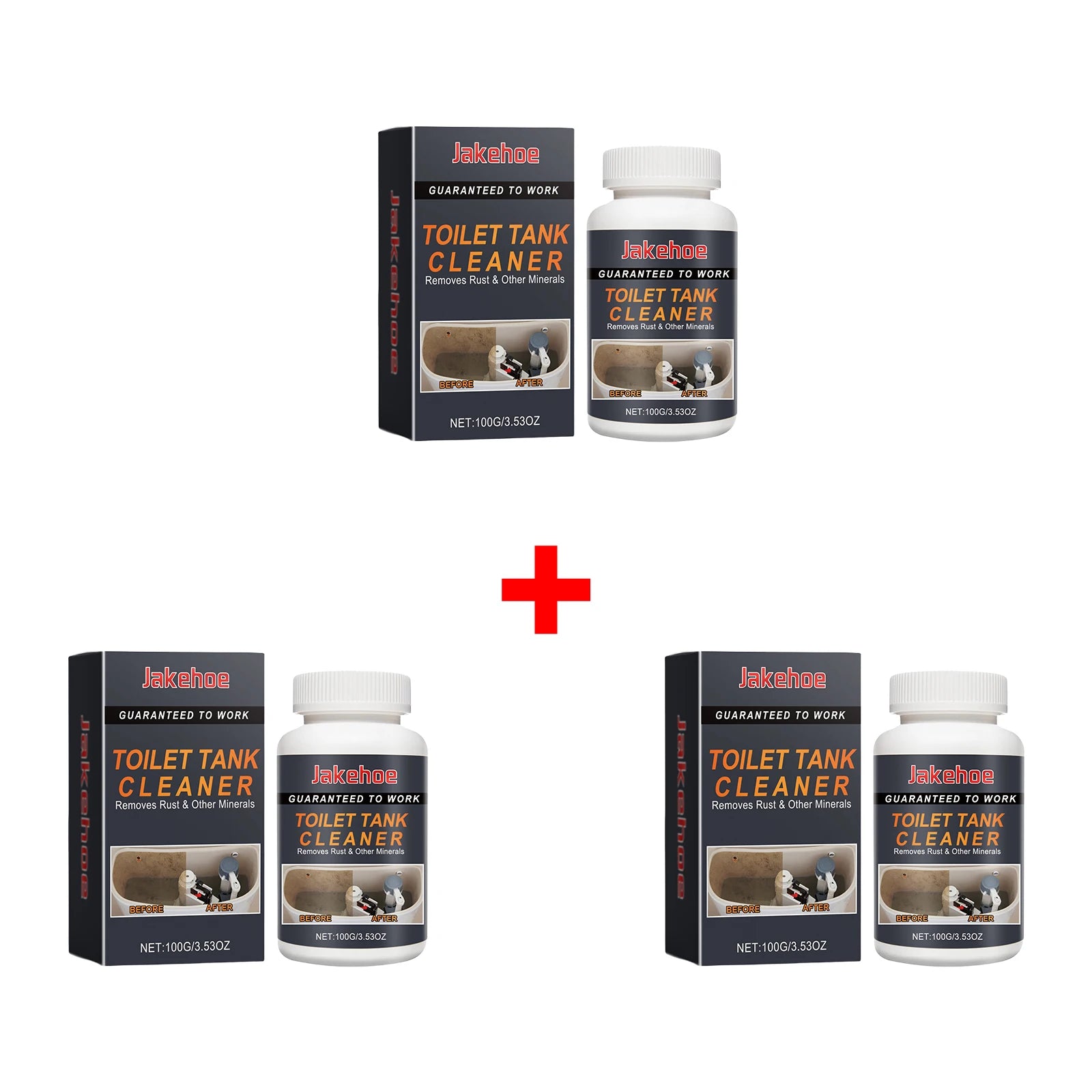 Toilet Tank Cleaner Rust & Mineral Remover Deep Cleaning Tank Improve Odors Deodorization Toilet Tank Descaler 100g Oasis Select 3pcs