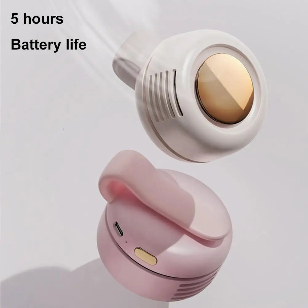 Mini Portable Clip Fan Handheld Waist Hanging Leafless Fan Small Whirlwind Fan For Daily Outdoor Travel Oasis Select