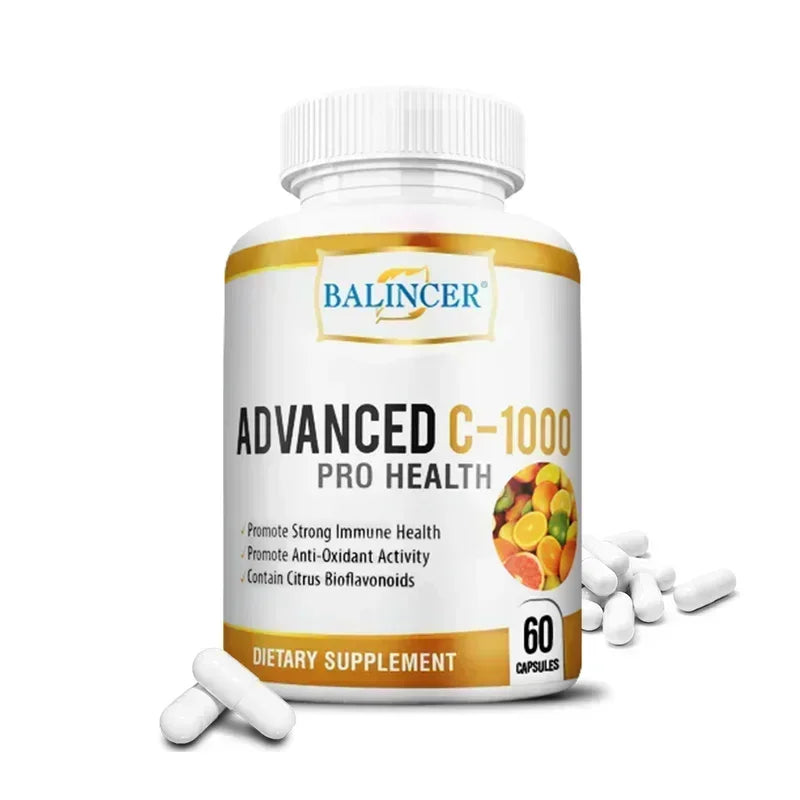 Balincer Vitamin C 1000mg Complex – 120 Capsules | Immune Boost Vitamin C Supplement Oasis Select 60 Count-1 bottle