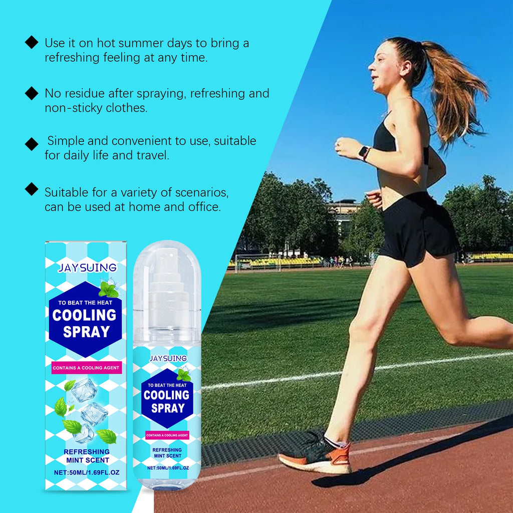 Jaysuing Portable Cooling Spray – Instant Summer Cooling Relief Body Cooling Spray Oasis Select