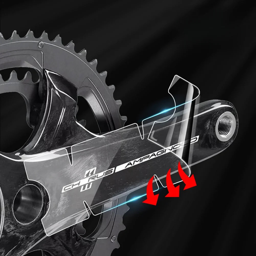 Bicycle Crank Protector Stickers Decals Road Bike Adhesive| TPH Film For-SRAM/SHIMAN0 Cycling Crankset Protector Stickers Parts Oasis Select