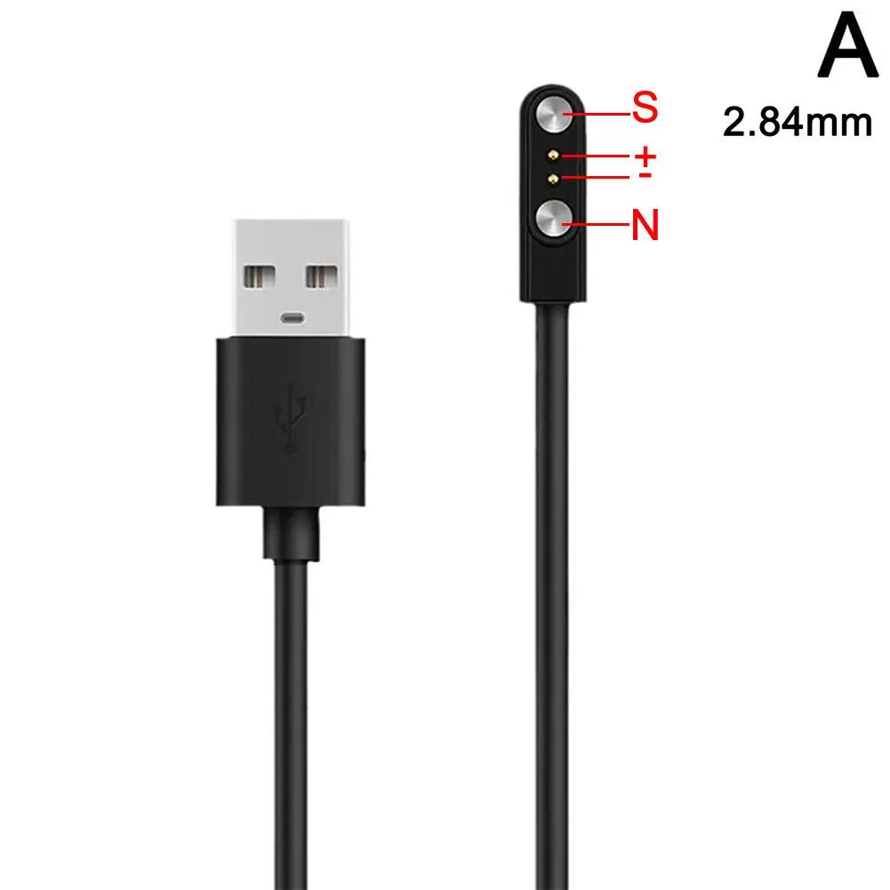 Universal 2-Pin Magnetic USB Charging Cable for Smart Watches