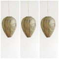 3Pcs Wasp Nest Decoy Outdoor Hanging Faux Hornets Paper Lantern Insect Deterrents Non-Toxic Fake Nest for Garden Patio Outdoor Oasis Select green