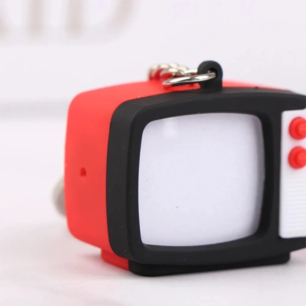Creative Retro Television Keychain Model Keychain Pendant Creative Children Miniature Television Tv Led Keychain Home Oasis Select