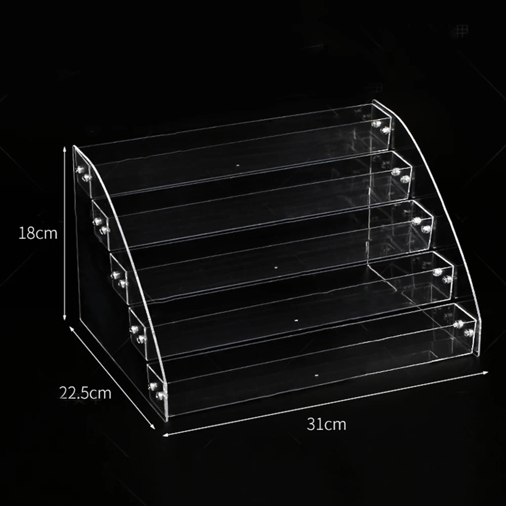 Acrylic Nail Polish Display Stand – 2 to 7 Tier Clear Organizer