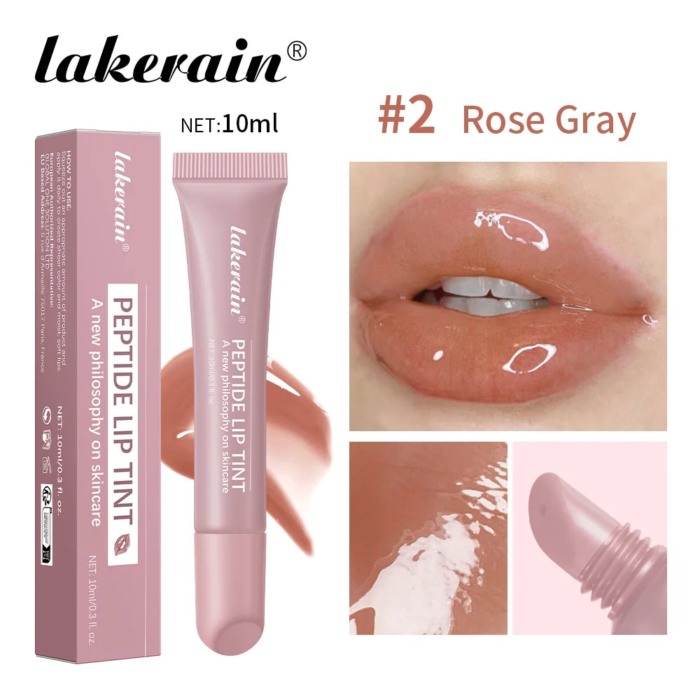 10ml Mirror Lip Glaze Moisturizes Jelly Lip Enrichment Oil Lasting Water Light Glass Lip Oil Remove Line Lip Protection Serum Oasis Select 02 Rose Gray