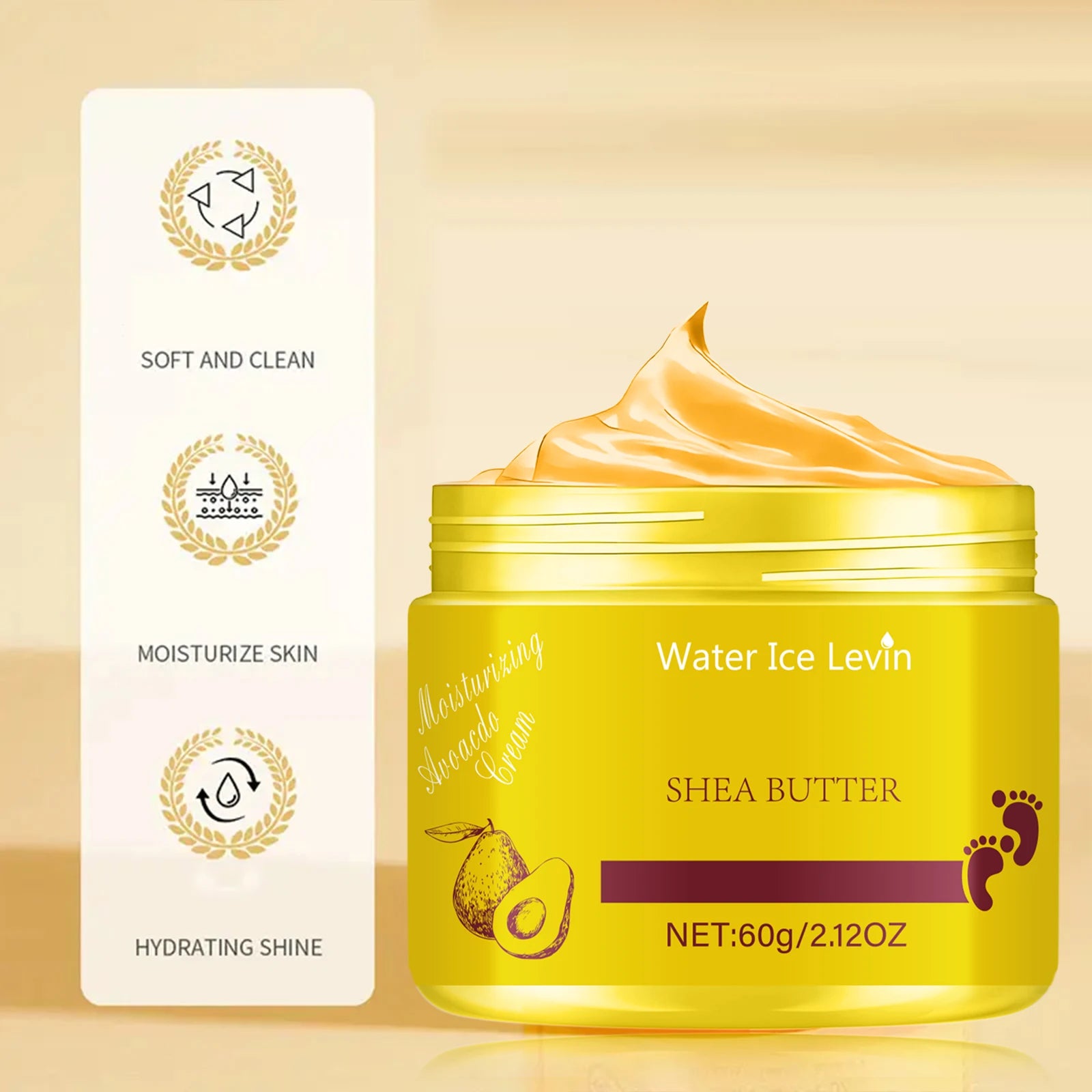 Pure Shea Butter Foot Cream 60g – Moisture Lock & Skin Repair Foot Cream Oasis Select